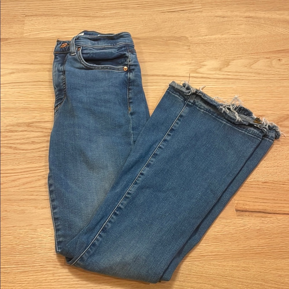 LOFT Blue Ankle Cropped Jeans